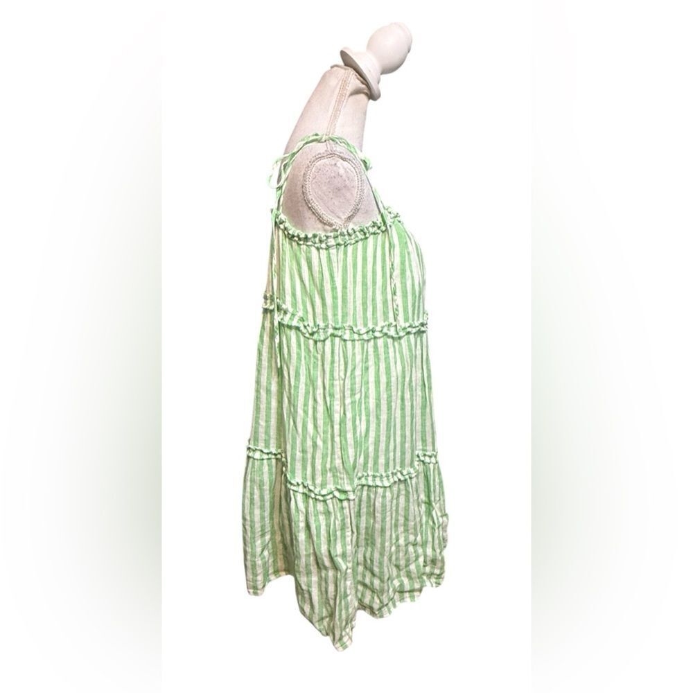 Rails Caralyn Cayman Green Stripe Mini Dress Medi… - image 3